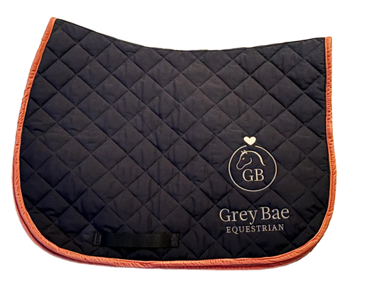 GreyBae Navy saddle pad